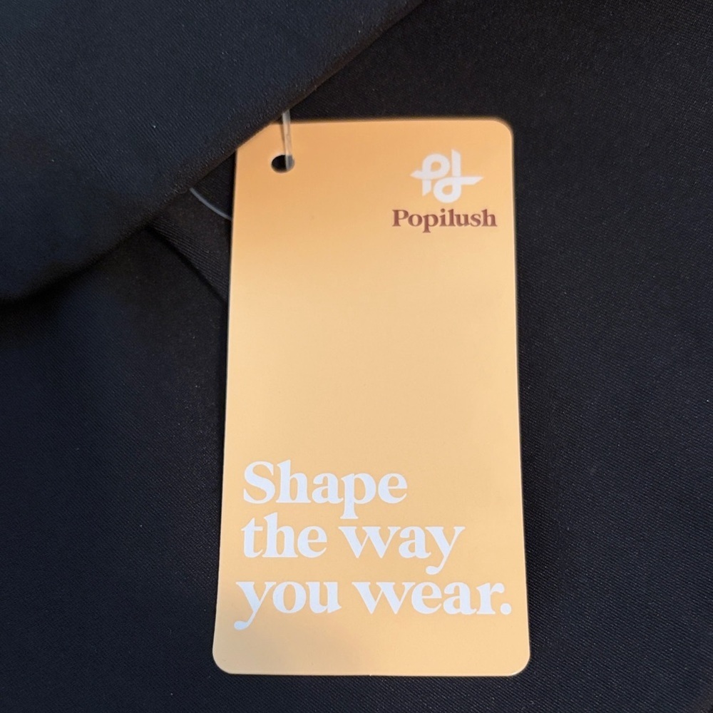 Popilush Black Jumpsuit, Size Large - Picture 4 of 8